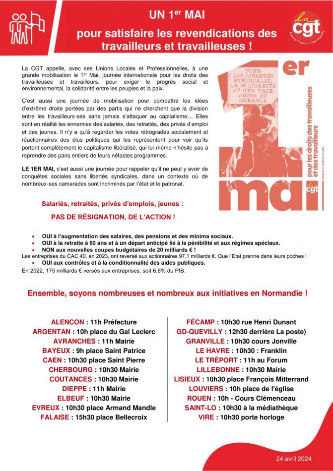 1er mai 2024