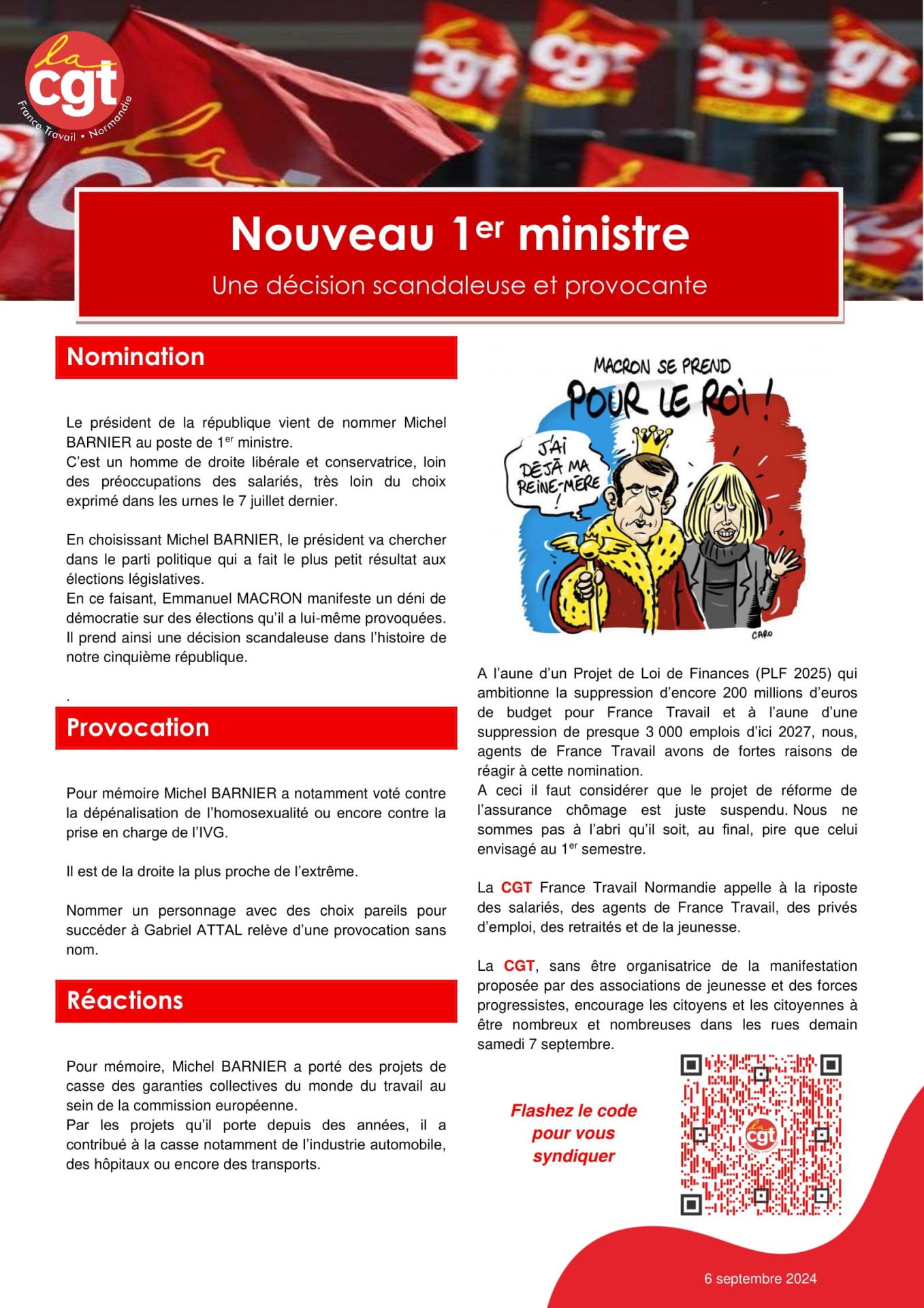 Nomination du 1er ministre 1